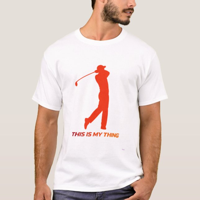 Camiseta Golf Silhouette Action Lifestyle Design (Frente)