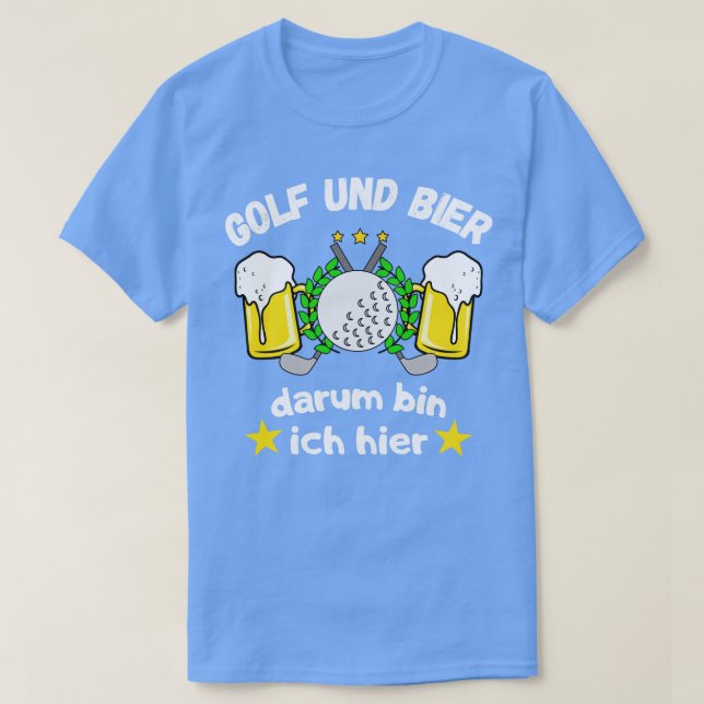 Camiseta Golf und Bier Lustiges Golfspieler Spa (Frente do Design)