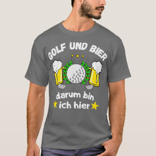 Camiseta Golf Und Bier Lustiges Golfspieler Spa