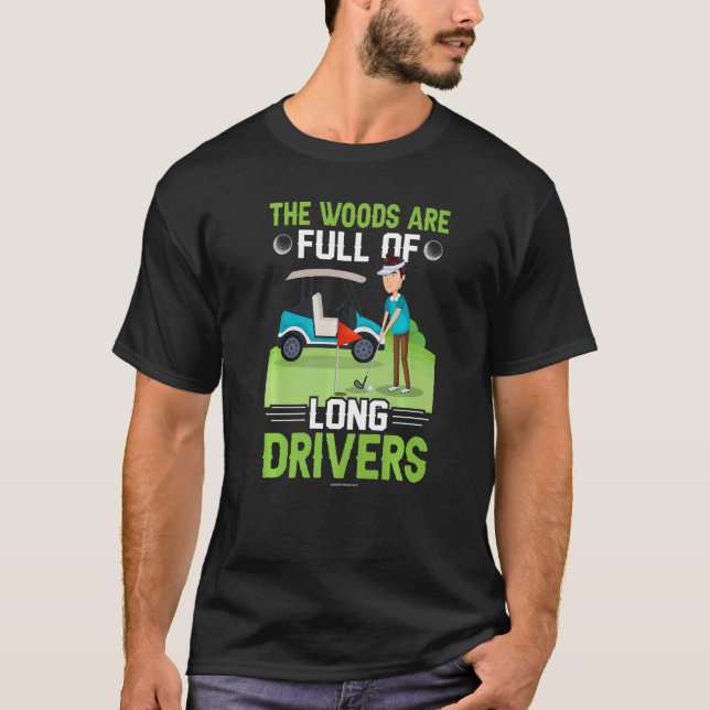Camiseta Golf Woods Drivers Golfing (Frente)
