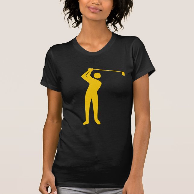 Camiseta Golfe - âmbar (Frente)