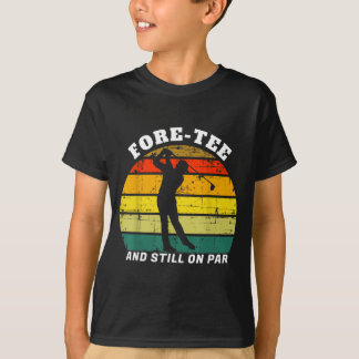 Camiseta Golfe Ante E No Par Golfeiro Golfe Aniversário