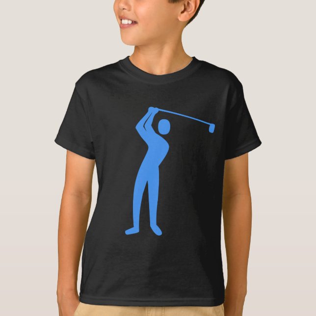 Camiseta Golfe - Azul bebê (Frente)