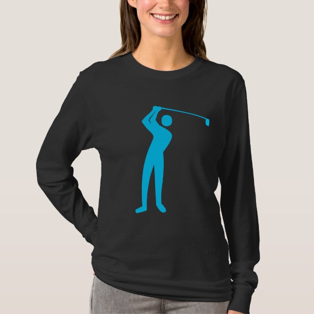 Camiseta Golfe - Azul-Céu (Frente)