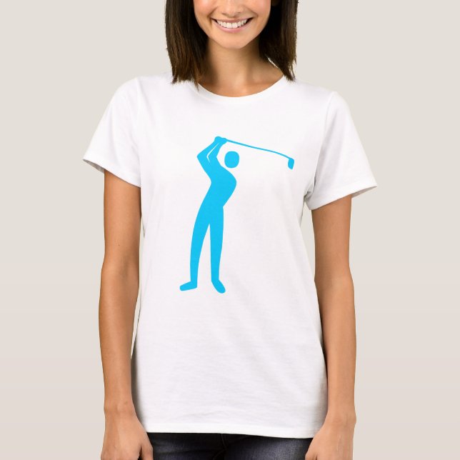 Camiseta Golfe - Azul-Céu (Frente)