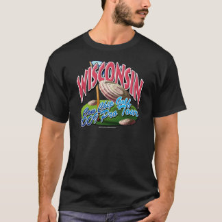 Camiseta Golfe da microplaqueta de vaca de Wisconsin