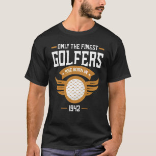 Camiseta Golfe de 1942, 80, Aniversário, 80 anos