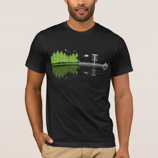 Camiseta Golfe De Disco De Violão Sunset, Perfeito Para O G (Frente)