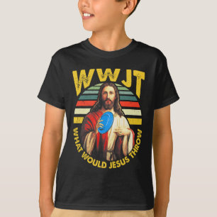 Camiseta Golfe de Disco O Que Jesus Jogaria Golfe de Frisbe