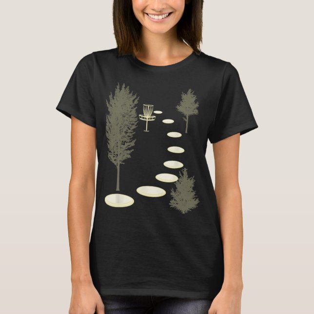 Camiseta Golfe de Disco para as Matas Golfe de Disco Aniver (Frente)