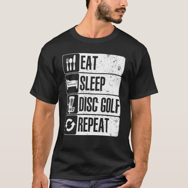 Camiseta Golfe De Disco Para Homens Jogadores De Golfe Golf (Frente)
