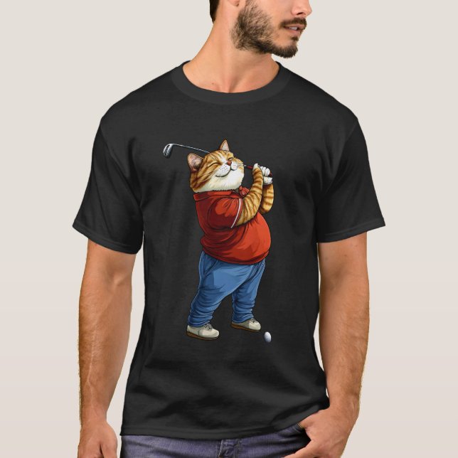 Camiseta Golfe de Gatos (Frente)