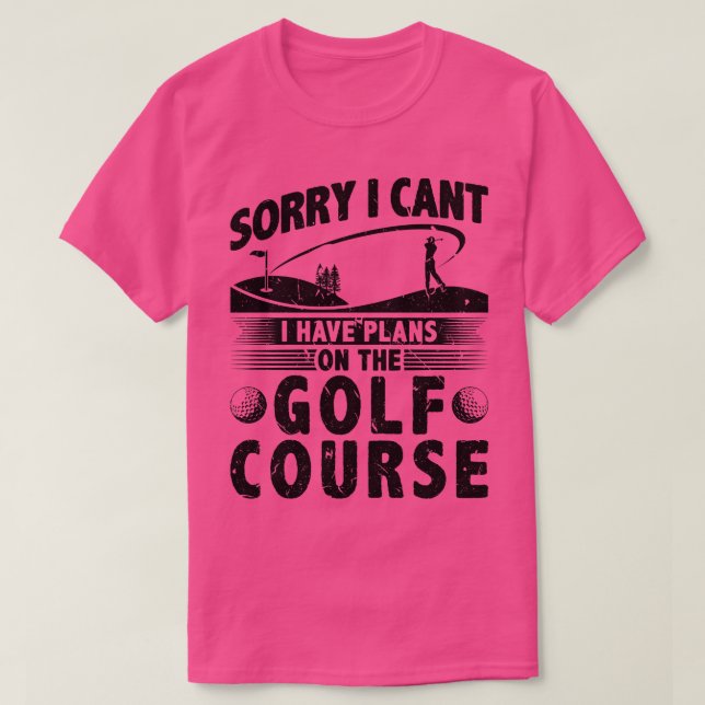 Camiseta Golfe de Golfe Cita Golfe Engraçado (Frente do Design)