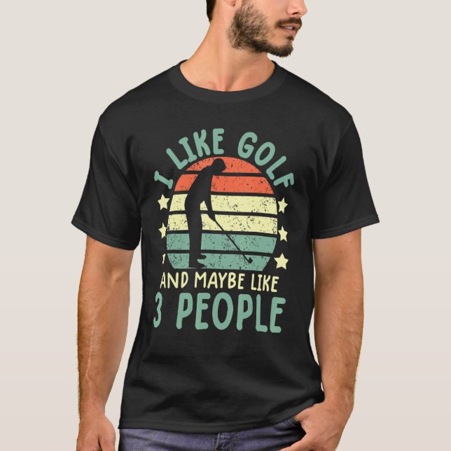 Camiseta Golfe de Mens para golfe masculino (Frente)