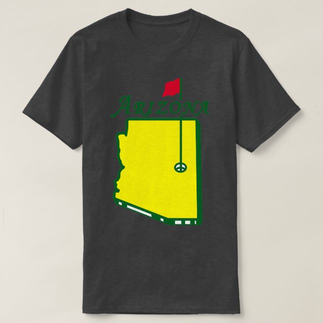 Camiseta Golfe de Mestrados arizonas (Frente do Design)