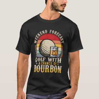 Camiseta Golfe De Previsão De Fim De Semana Com Uma Oportun