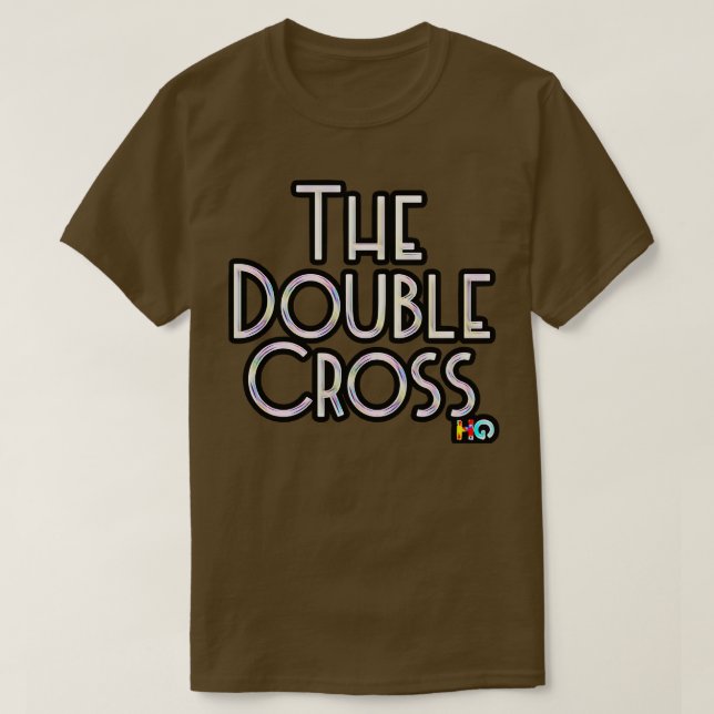 Camiseta Golfe do Hipster da Cruz Dupla (Frente do Design)