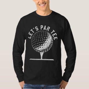 Camiseta Golfe do Partido do Vamos Par de vamos Piada Engra