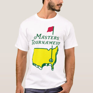 Camiseta Golfe do preto do competiam do golfe do mestrado