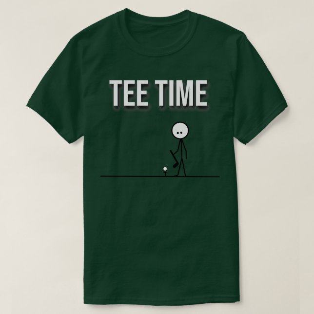 Camiseta golfe do tempo (Frente do Design)