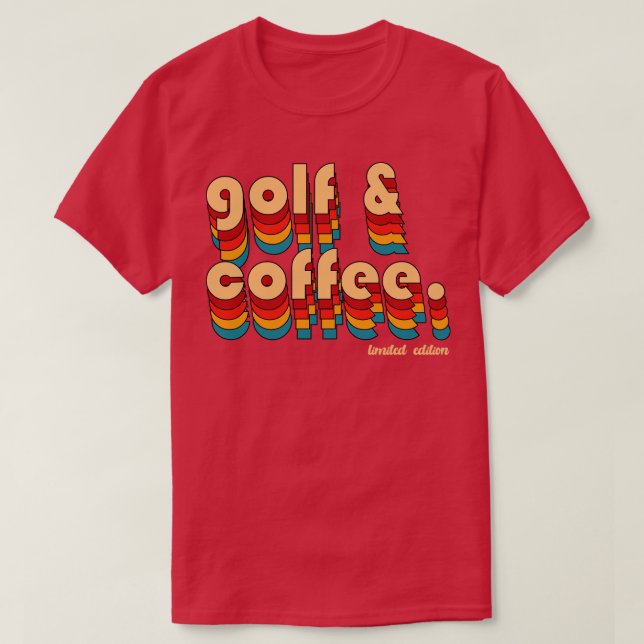 Camiseta Golfe e café (Frente do Design)