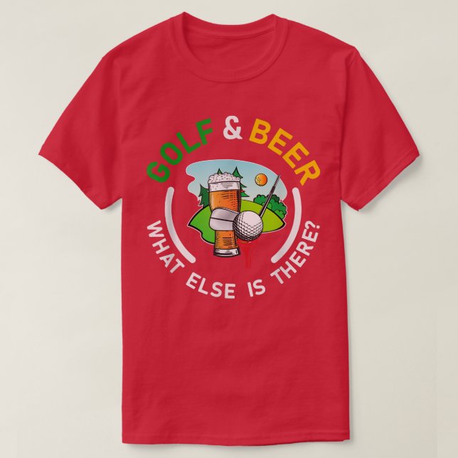 Camiseta Golfe E Cerveja O Que Mais Há É Golfe De Amor  (Frente do Design)