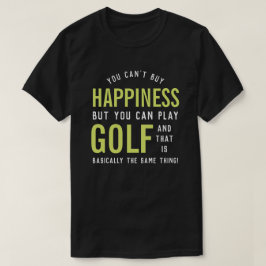 Camiseta Golfe é Felicidade Dons de Golfe Engraçado