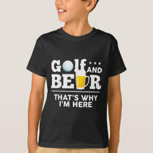 Camiseta Golfe e Piada de Cerveja Pai Divertido Dia dos Pai