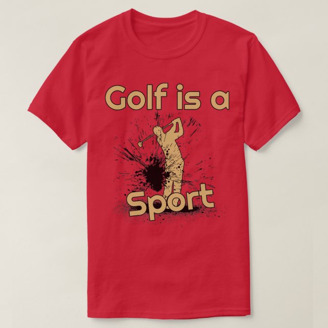 Camiseta Golfe é um esporte (Frente do Design)