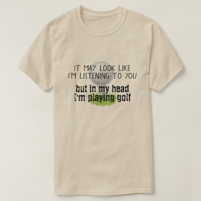 Camiseta Golfe engraçado (Frente do Design)