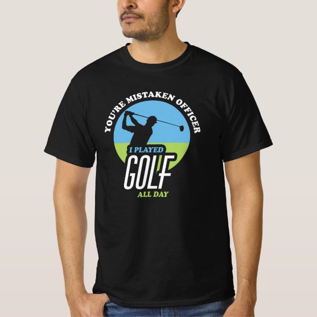 Camiseta Golfe Engraçado Dizendo Golfistas (Frente)