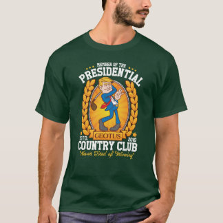 Camiseta "Golfe engraçado do clube presidencial" do trunfo