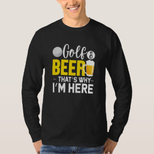 Camiseta Golfe Engraçado E Bebendo De Golfe De Bebê