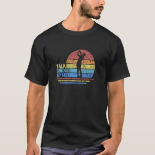 Camiseta Golfe Engraçado Fala Birdie Para Mim Golfe Retro