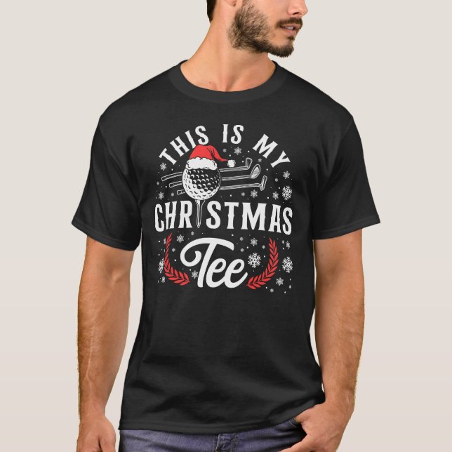 Camiseta Golfe Este É O Meu Teto De Natal (Frente)