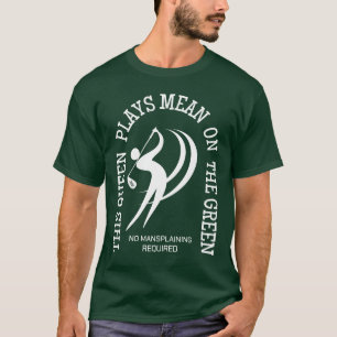 Camiseta Golfe Feminino RAINHA JOGA SUJO NO GRAMADO Humor