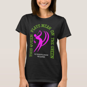 Camiseta Golfe Feminino RAINHA JOGA SUJO NO GRAMADO Humor