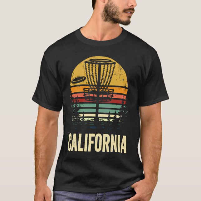 Camiseta Golfe Frisbee de Golfe de Golfe do Disco da Califó (Frente)
