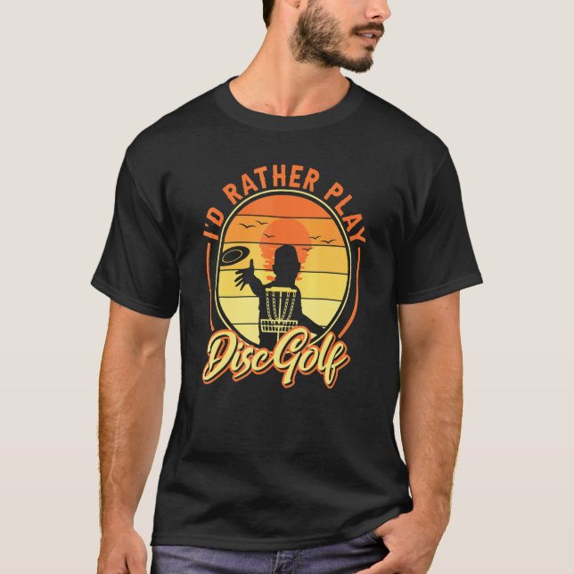 Camiseta Golfe Frisbee Dizendo Que Preferencialmentes Jogam (Frente)