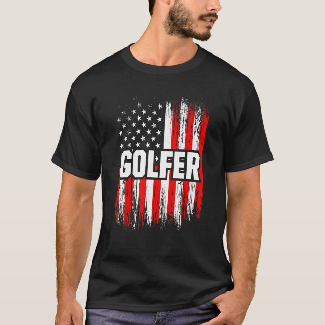 Camiseta Golfe Golfer Golfe do Jogador de Golfe 5 (Frente)