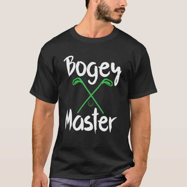 Camiseta Golfe Humor Bogey Mestre Golf Clusters Golfer (Frente)