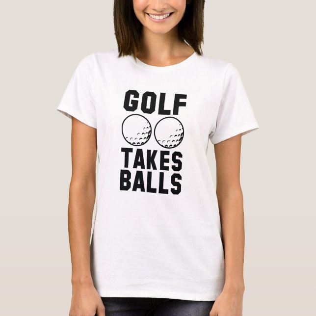 Camiseta Golfe Leva Bolas (Frente)