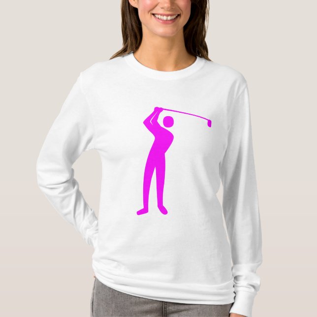 Camiseta Golfe - Magenta (Frente)