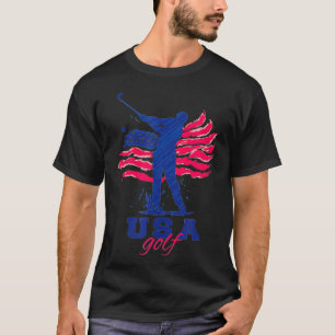Camiseta Golfe nos EUA apoia a equipe EUA joga golfe L