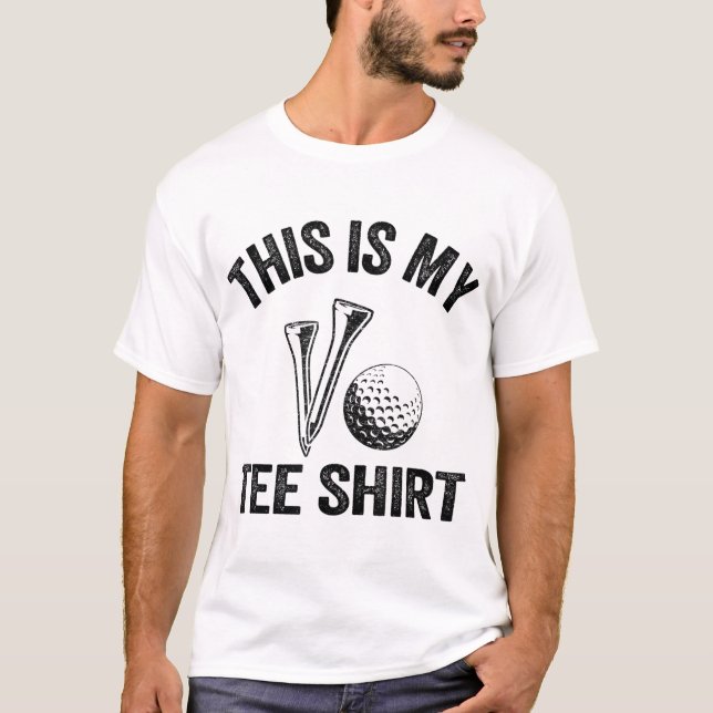 Camiseta Golfe Piadas Jogadores Golfistas Humor Isto É M (Frente)