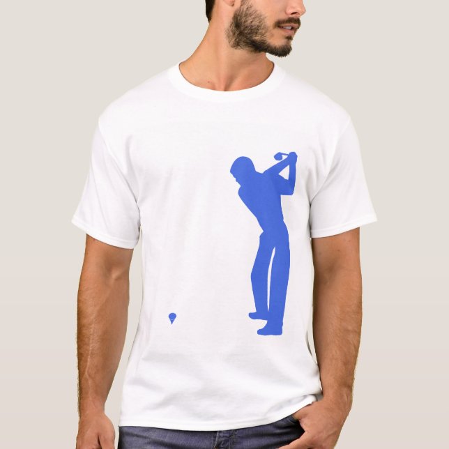 Camiseta Golfe Real Azul e Branco (Frente)