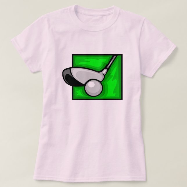 Camiseta Golfe Rosa (Frente do Design)