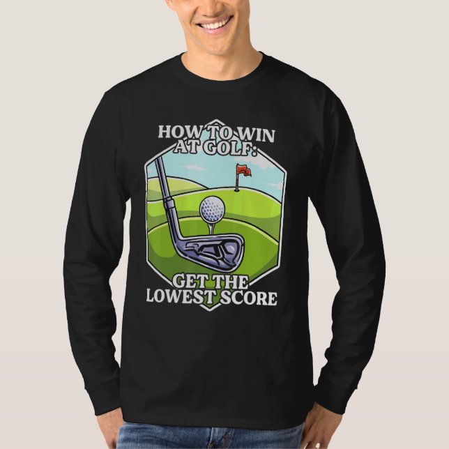 Camiseta Golfe Sarcástico Inspirou Golfe Sarcasmo Relaciona (Frente)