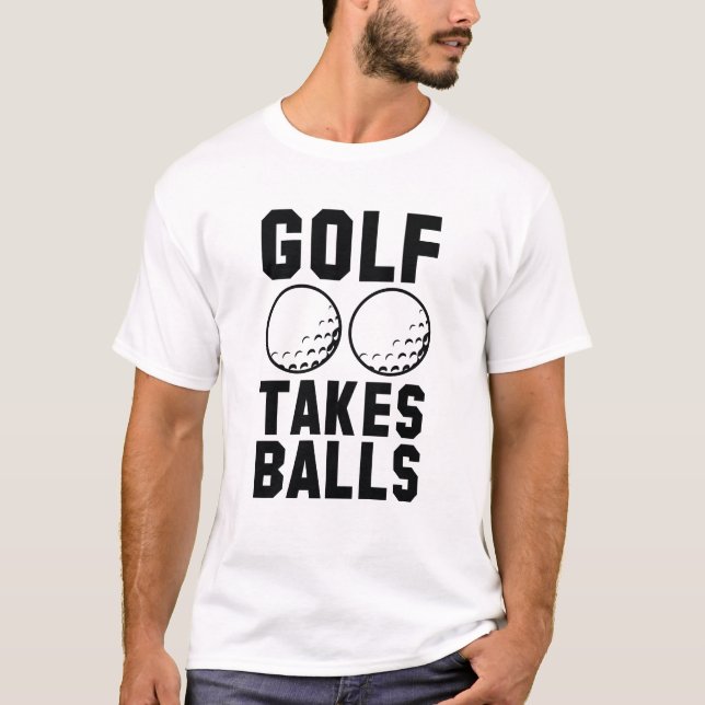 Camiseta Golfe tira bolas (Frente)