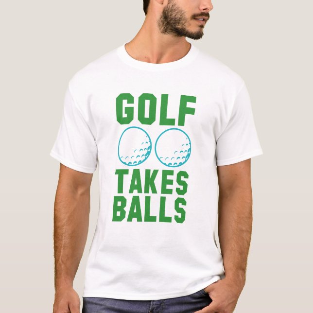 Camiseta Golfe tira bolas (Frente)